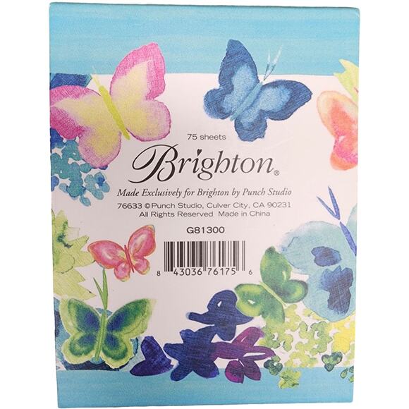 Brighton Jeweled Butterfly Note Pad NEW & Small‎ Dustbag - Picture 4 of 4